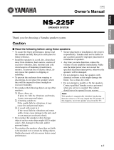 Yamaha NS-225F User manual