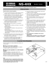 Yamaha NS-4HX Owner's manual
