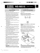 Yamaha NS-M515 User manual