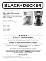 BLACK DECKER 12-cup* Programmable Coffeemaker User manual