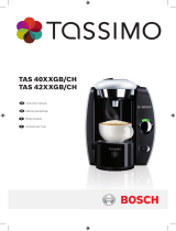 Bosch Tassimo TAS 42XXGB User manual