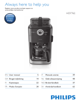 Philips Coffeemaker HD7762 User manual