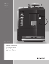 Siemens Fully Automatic Espresso Maker (FAE) User manual