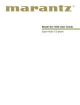 Marantz CD Player SA-15S2 User manual
