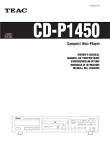 TEAC CD-P1450 User manual