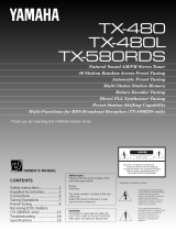 Yamaha TX-480 User manual