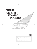 Yamaha KX-580 User manual