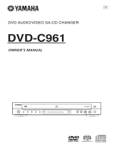 Yamaha C961 - DVD Changer User manual