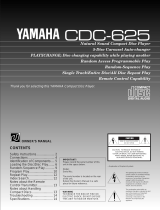 Yamaha CDC-625 User manual