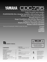 Yamaha CDC-735 Owner's manual