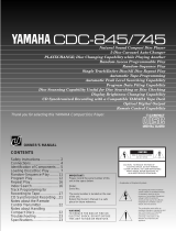 Yamaha CDC-845 Owner's manual