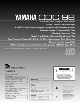 Yamaha CDC-98 User manual