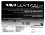 Yamaha CDV-1700 Owner's manual
