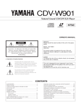 Yamaha CDVW901 Owner's manual