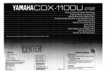 Yamaha CDX-1100U Owner's manual