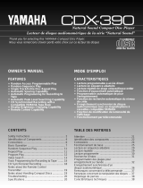 Yamaha CDX390 User manual
