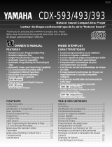 Yamaha CDX593 User manual