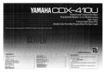 Yamaha CDX-410U Owner's manual