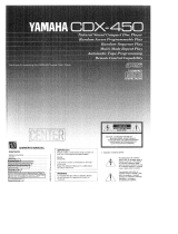 Yamaha CDX-450 Owner's manual