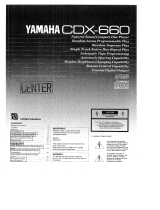 Yamaha CDX-660 Owner's manual