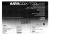 Yamaha CDX-700U Owner's manual