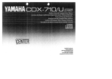 Yamaha CDX-710U Owner's manual