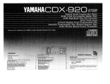 Yamaha CDX-920 Owner's manual