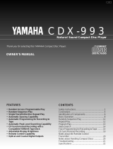 Yamaha CDX-993 User manual