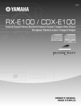 Yamaha CDX-E100 User manual