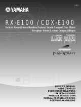 Yamaha CDX-E100RDS User manual