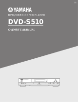 Yamaha DVD-S510 User manual