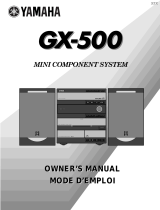 Yamaha GX-500 User manual