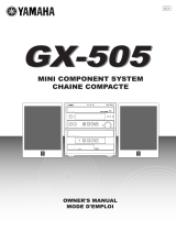 Yamaha GX-505 Owner's manual