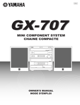 Yamaha GX707 User manual