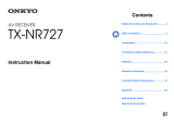 ONKYO TX-NR727 User manual