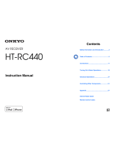 ONKYO HT-RC440 Owner's manual