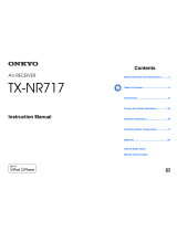 ONKYO TX-NR717 User manual