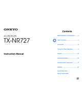 ONKYO TX-NR727 Owner's manual