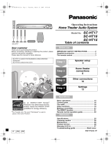 Panasonic sa-ht16 User manual