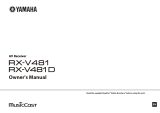 Yamaha RX-V481BL User manual
