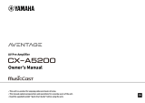 Yamaha CX-A5200 User manual