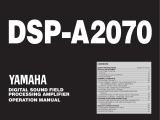 Yamaha DSP-A2070 Owner's manual
