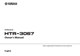 Yamaha HTR-3067 Owner's manual