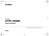 Yamaha HTR-3068 Owner's manual