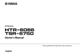 Yamaha HTR-6066 Owner's manual