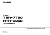 Yamaha HTR-6068 Owner's manual