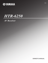 Yamaha HTR-6250 Owner's manual