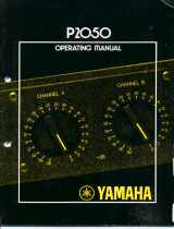 Yamaha P2050 Owner's manual