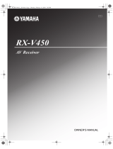 Yamaha RX-V450 User manual