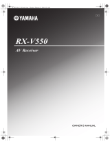 Yamaha RX-550 Owner's manual
